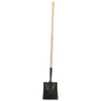 Square-Point Shovel, Wood, Tempered Steel Blade, Straight Handle, 49-1/2" Long