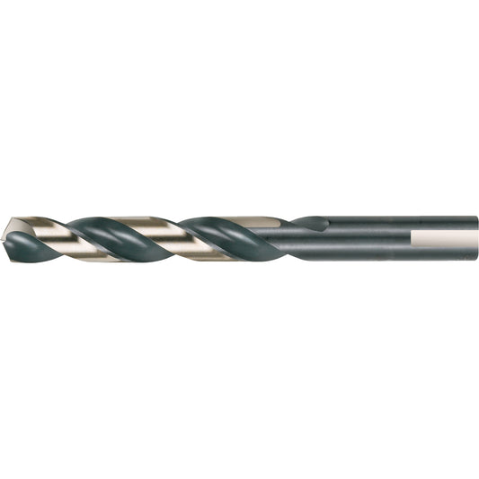 Split Point Jobber Drills with 3-Flat Shank, High Speed Steel, 13/32", 5-1/4" L, 3-7/8" Flute, 135° Point Angle