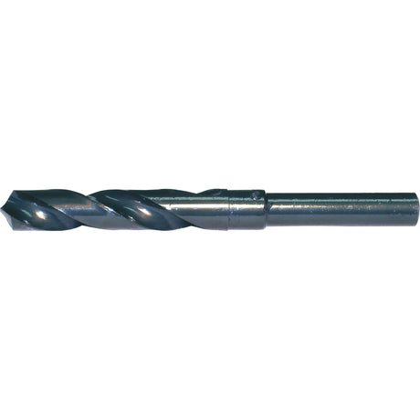 1/2" Reduced Shank Drill Bit, 21 mm, High Speed Steel, 3-1/8" Flute, 118° Point