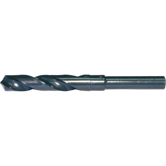 1/2" Reduced Shank Drill Bit, 17 mm, High Speed Steel, 3-1/8" Flute, 118° Point