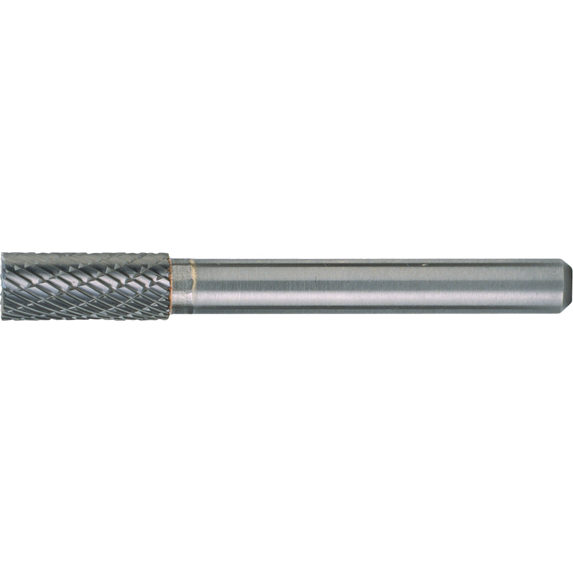 Solid Carbide Burrs - Cylinder Shape with End Cut, SB-14, 3/16" Dia., 1/4" Shank, 5/8" Depth of Cut