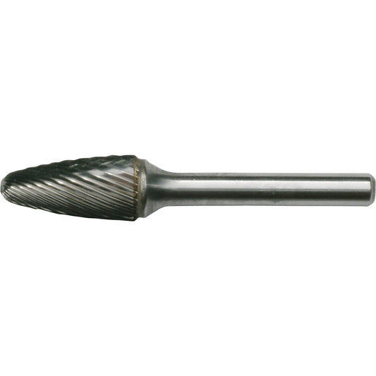 Solid Carbide Burrs - Tree Shape with Ball Nose, SF-53, 4.76 mm Dia., 12.7 mm Depth of Cut