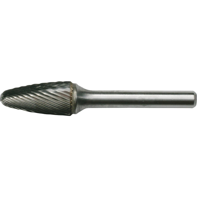 Solid Carbide Burrs - Tree Shape with Ball Nose, SF-14, 3/4" Dia., 1-1/4" Depth of Cut