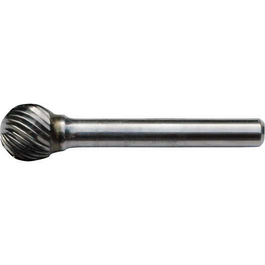 Solid Carbide Burrs - Ball Shape, 3/16" Dia., 1/8" Shank