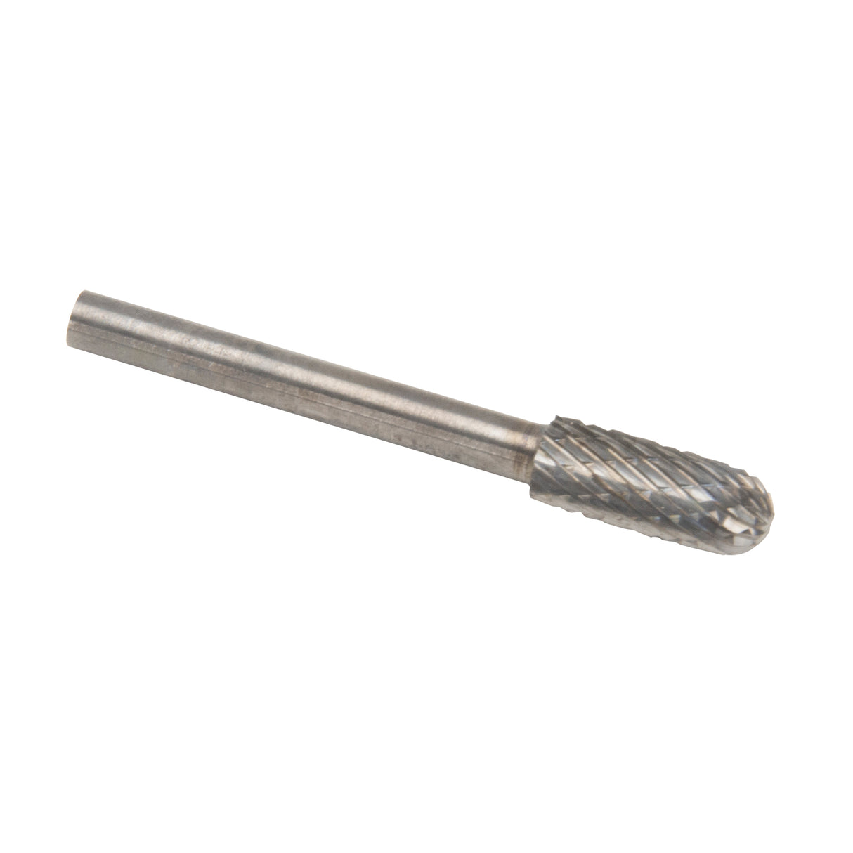Solid Carbide Burrs - Cylinder Shape with Ball Nose, SC-53, 4.76 mm Dia., 12.7 mm Depth of Cut