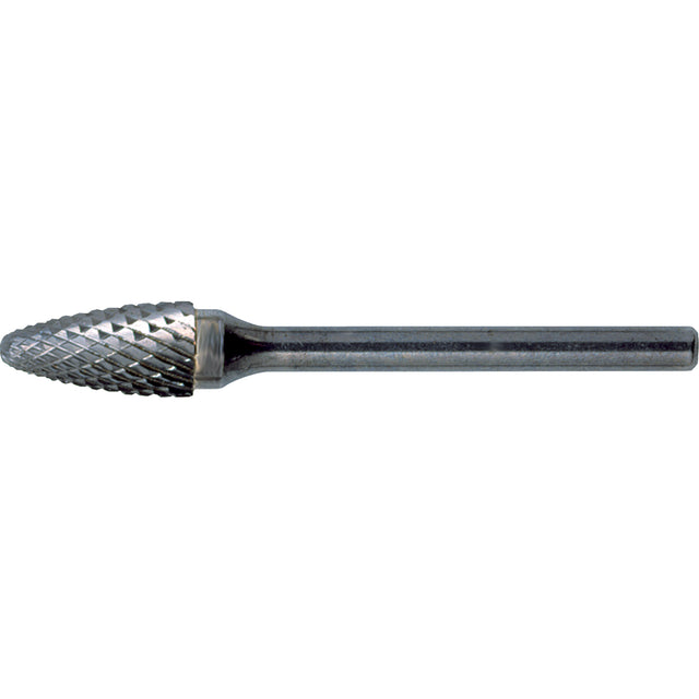 Solid Carbide Burrs - Tree Shape with Ball Nose, SF-6, 5/8" Dia., 1" Depth of Cut