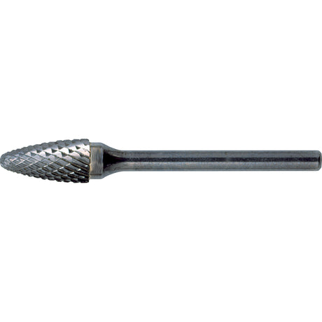 Solid Carbide Burrs - Tree Shape with Ball Nose, SF-7, 3/4" Dia., 1" Depth of Cut