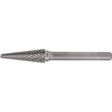 Solid Carbide Burrs - Taper Shape Radius End 14°