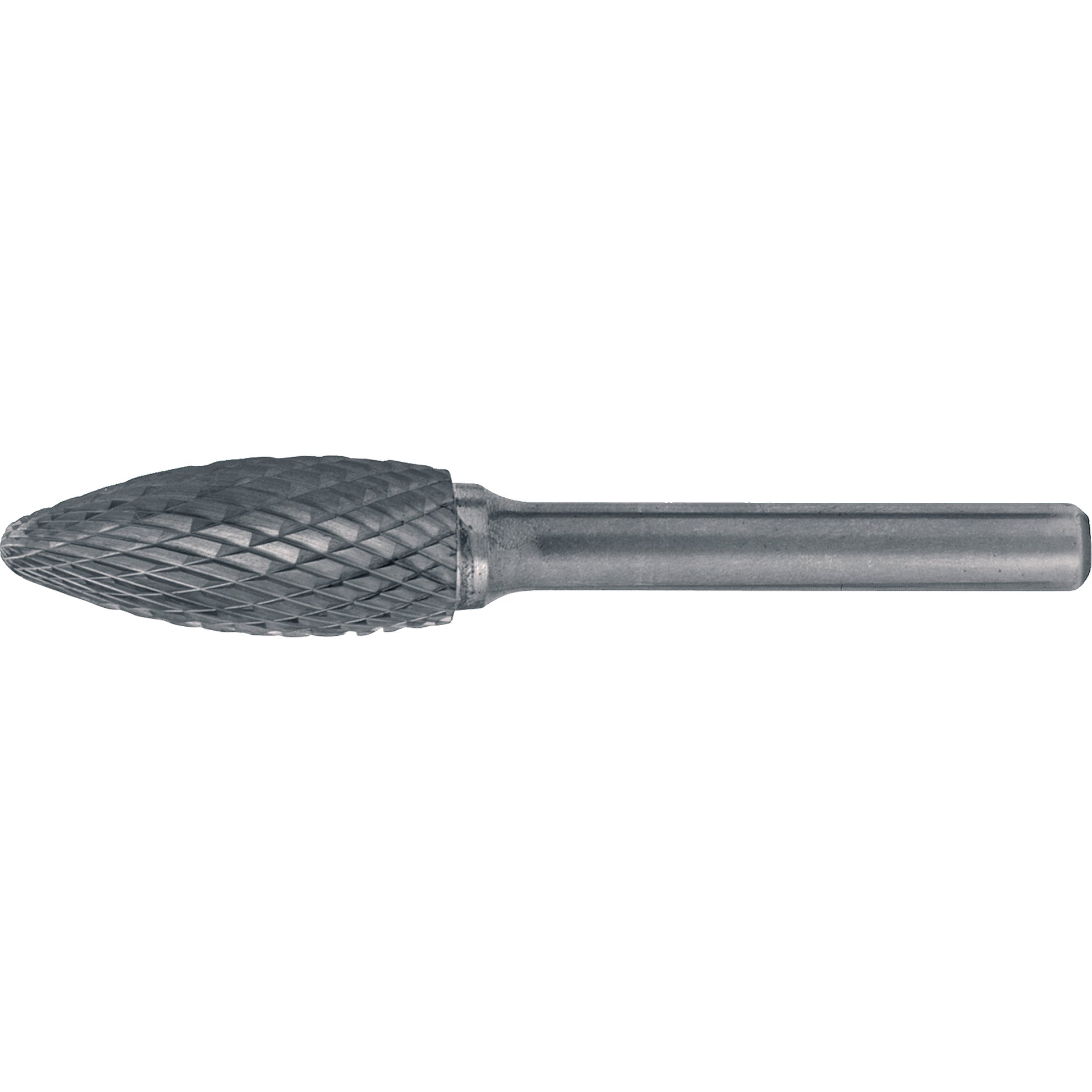 Solid Carbide Burrs - Flame Shaped, 5/16" Dia., 1/4" Shank