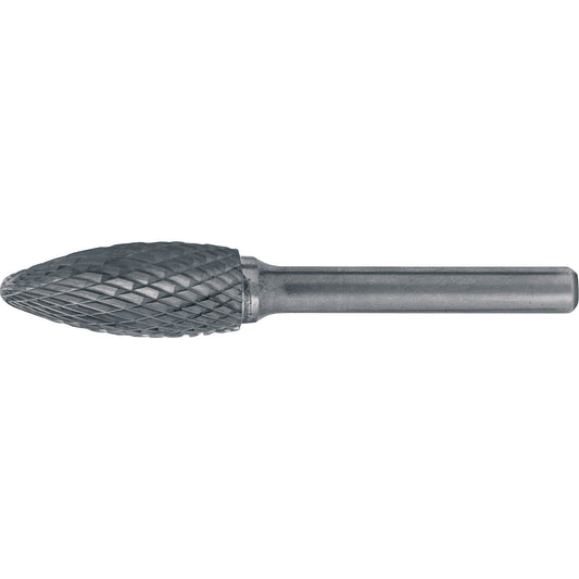 Solid Carbide Burrs - Flame Shaped, 5/16" Dia., 1/4" Shank