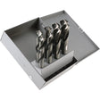 Drill Sets, 8 Pieces, High Speed Steel
