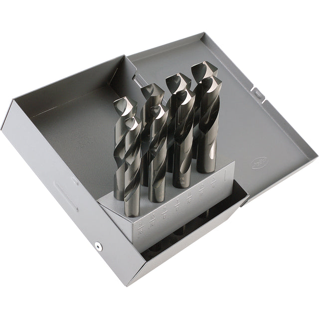 Drill Sets, 8 Pieces, High Speed Steel
