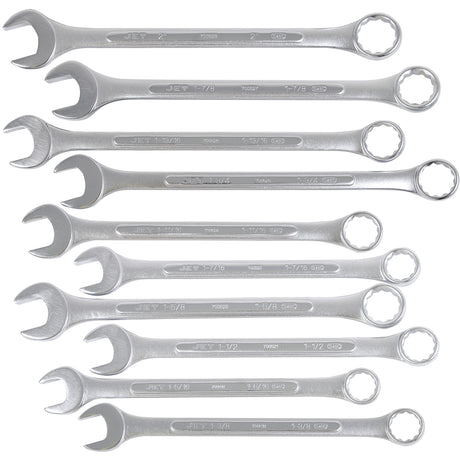 JCW-10-2 10-Piece Combination Wrench Set, 10 Pieces, Imperial