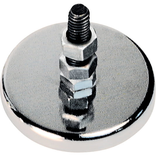 Low Profile Cup Magnets, 2-1/32" Dia., 13 lbs. Pull