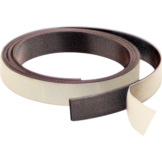 Magnetic Strips, 50' L x 1" W, 1/16" Thickness, Strength of 6 lbs. per Lin. Ft.