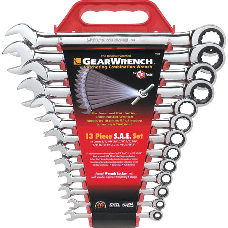 Wrench Set, Combination, 13 Pieces, Imperial
