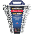 Reversible Wrench Set, Combination, 16 Pieces, Metric