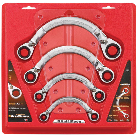 Half Moon Reversible Wrench Set - 4 Pieces
