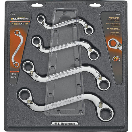 "S" Reversible Wrench Set - 4 Pieces