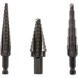 Unibit® Step Drill Set, 3 Pieces, High Speed Steel
