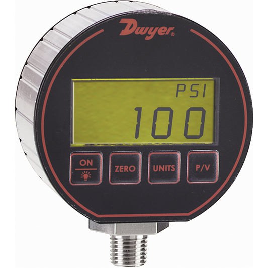 Pressure Gauge, 3" , 100 psi, Bottom Mount, Digital