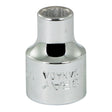 Socket, 1/2", 3/8" Drive, 12 Points