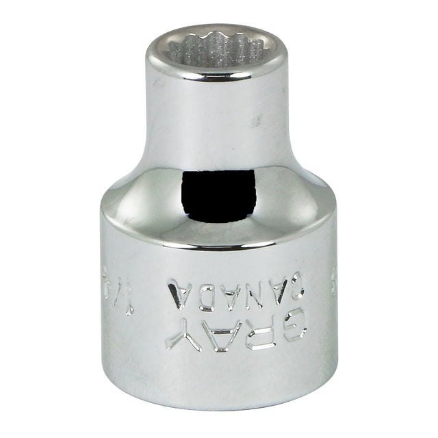 Socket, 1/2", 3/8" Drive, 12 Points