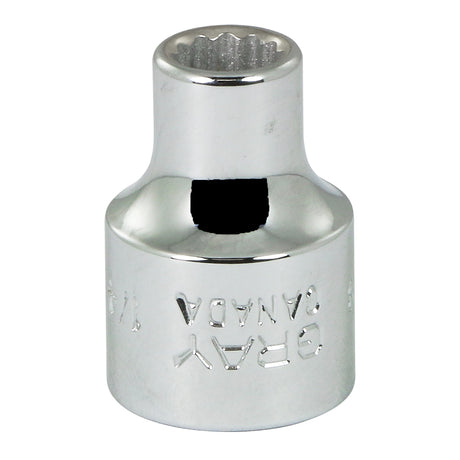 Socket, 9/16", 3/8" Drive, 12 Points
