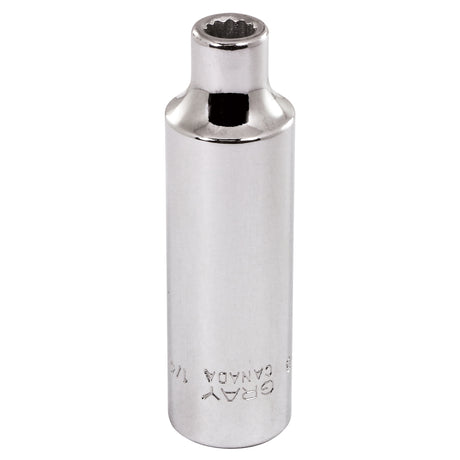 Socket, 7/16", 3/8" Drive, 12 Points, Deep