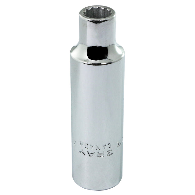 Socket, 1", 1/2" Drive, 12 Points, Deep