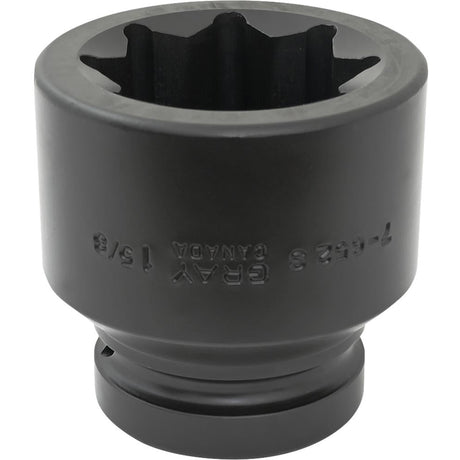 Double Square Socket, Impact, 1-5/8", 1" Drive, 8 Points