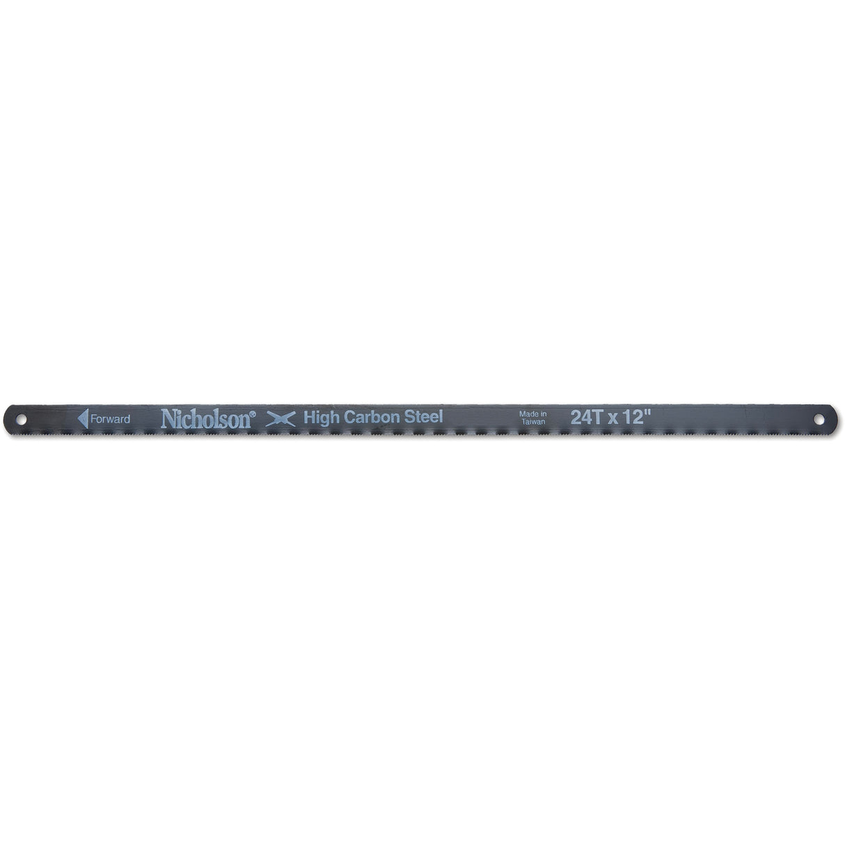 Replacement Shatterproof Hacksaw Blade, Carbon, 12" L, 24 TPI