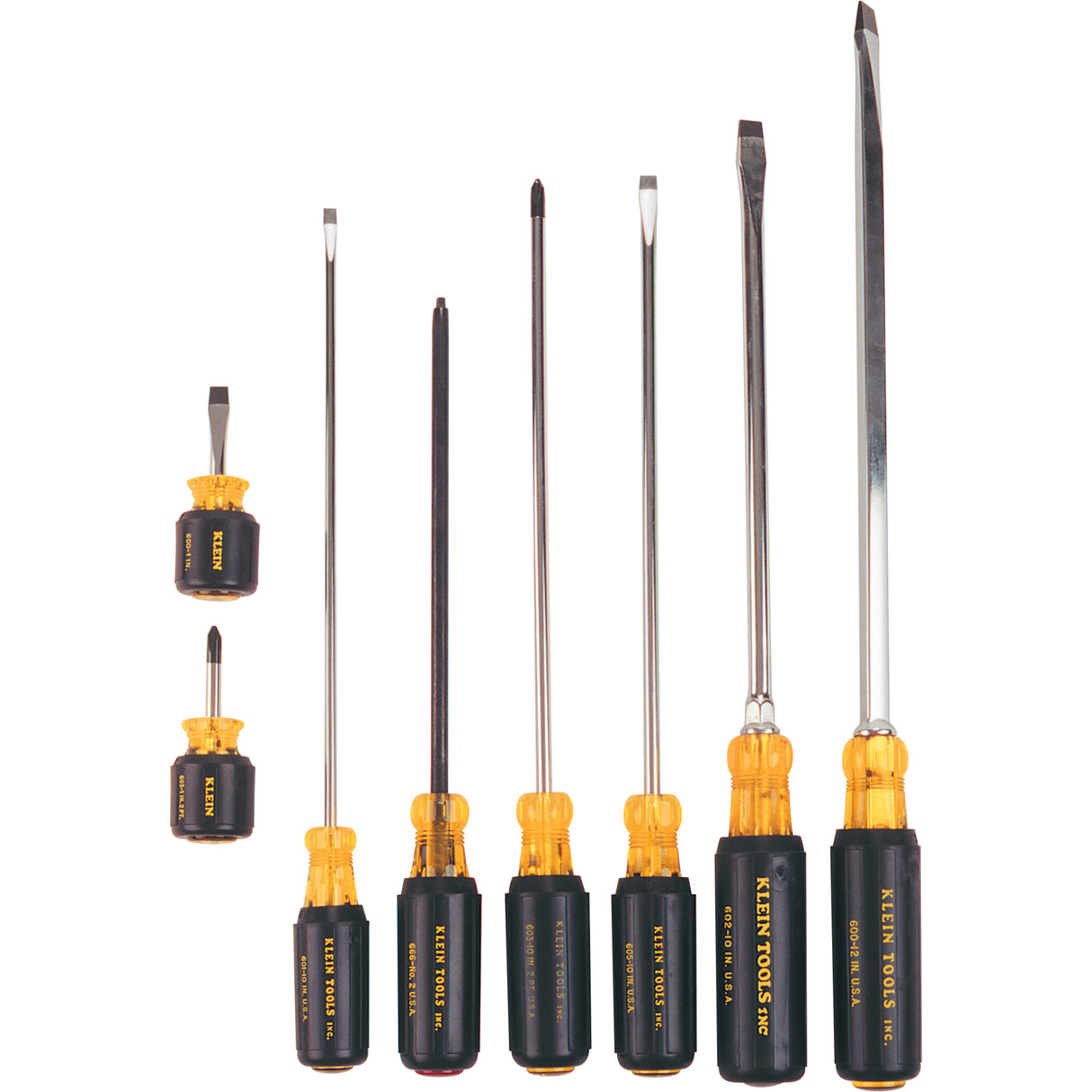Long & Short Cushion-Grip Screwdriver Set, 8 Pcs.