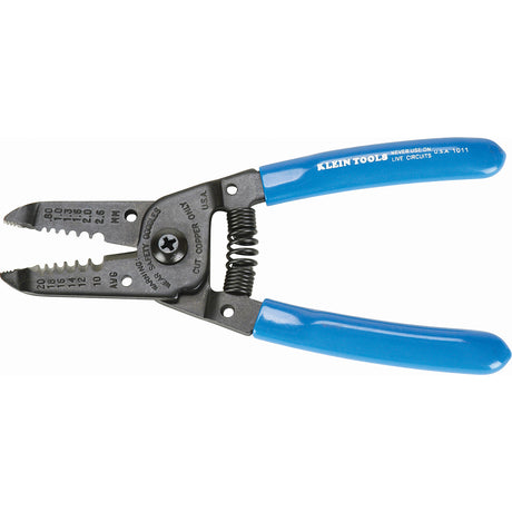 Wire Strippers/Cutters, 6-1/8" L, 10, 12, 14, 16, 18, 20 AWG