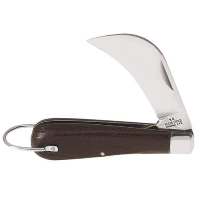 Pocket Knife with Hawkbill Slitting Blade, 2-5/8" Blade, Carbon Steel Blade, Plastic Handle