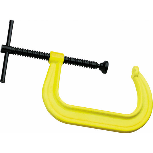 Hi-Vis Safety C-Clamp, 2-1/8" (54 mm) Capacity, 2-1/4" (57 mm) Throat Depth