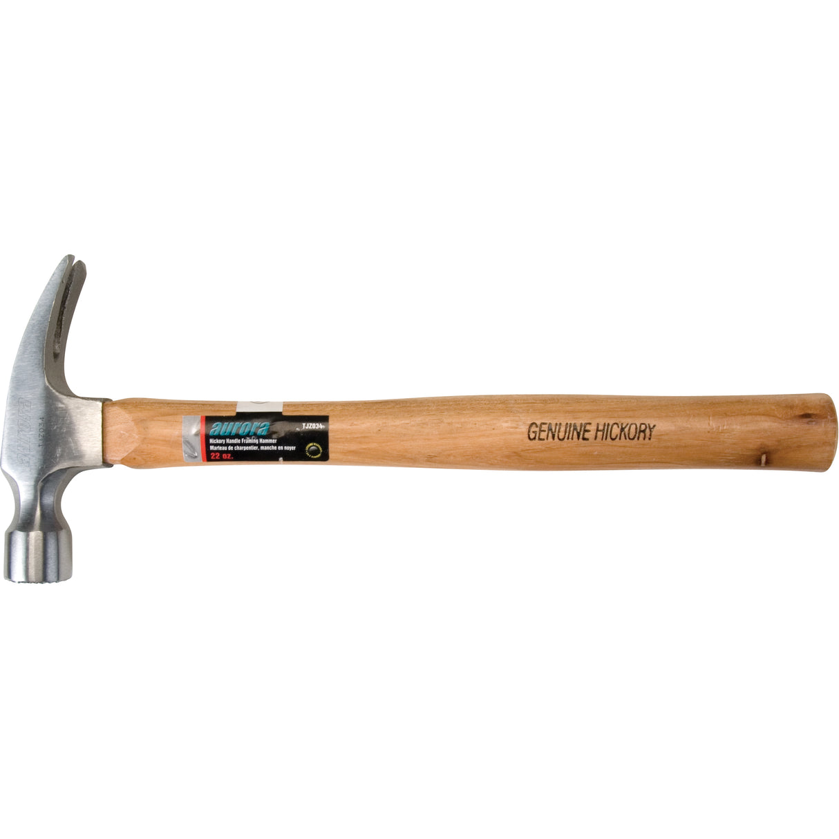 Hickory Handle Hammer, 22 oz., Wood Handle, 14-3/4" L