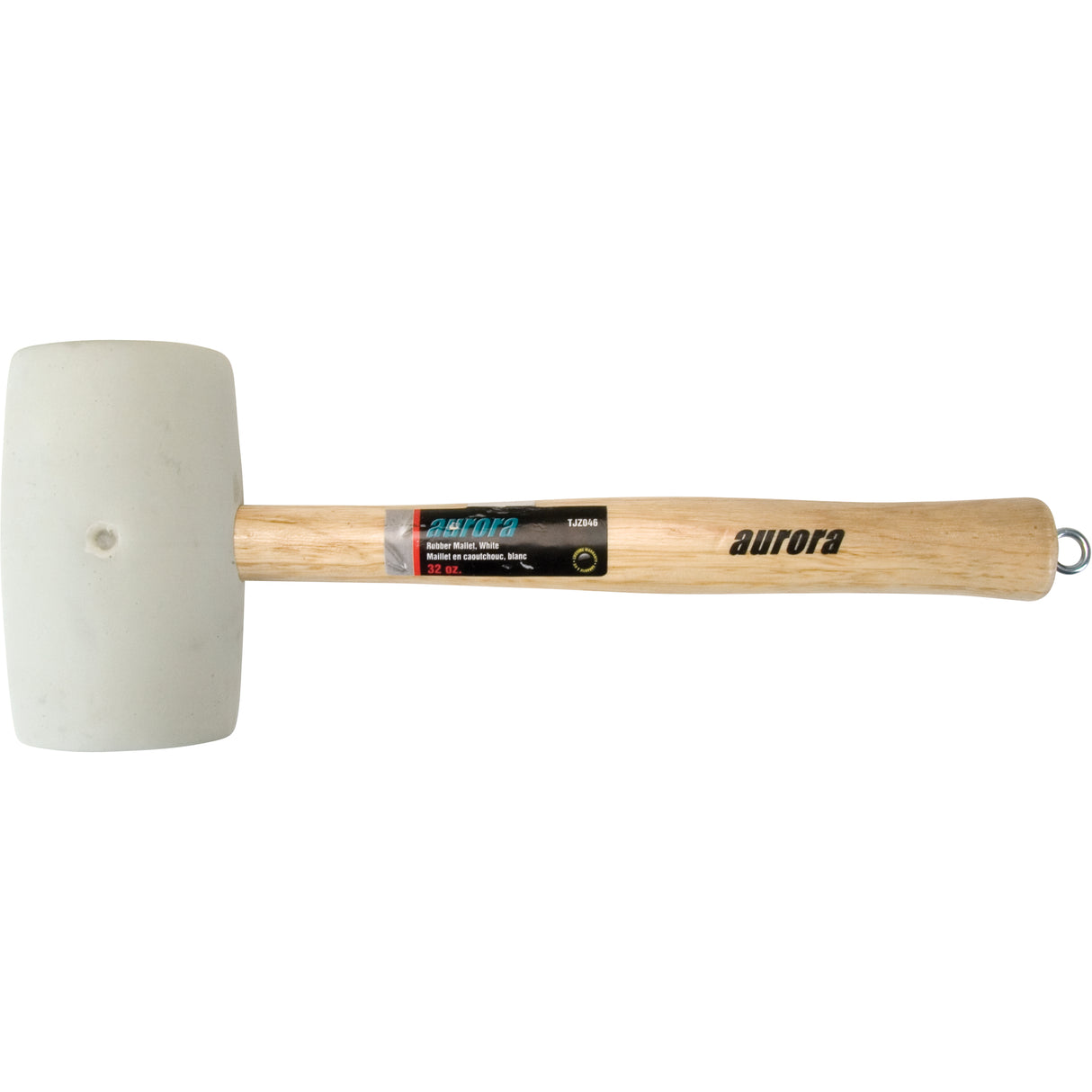 Rubber Mallet, 32 oz., Wood Handle