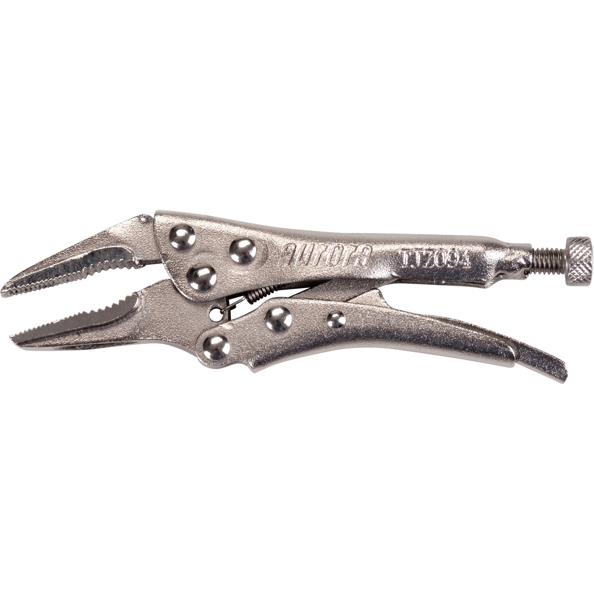 Locking Pliers with Wire Cutter, 4" Length, Long Nose