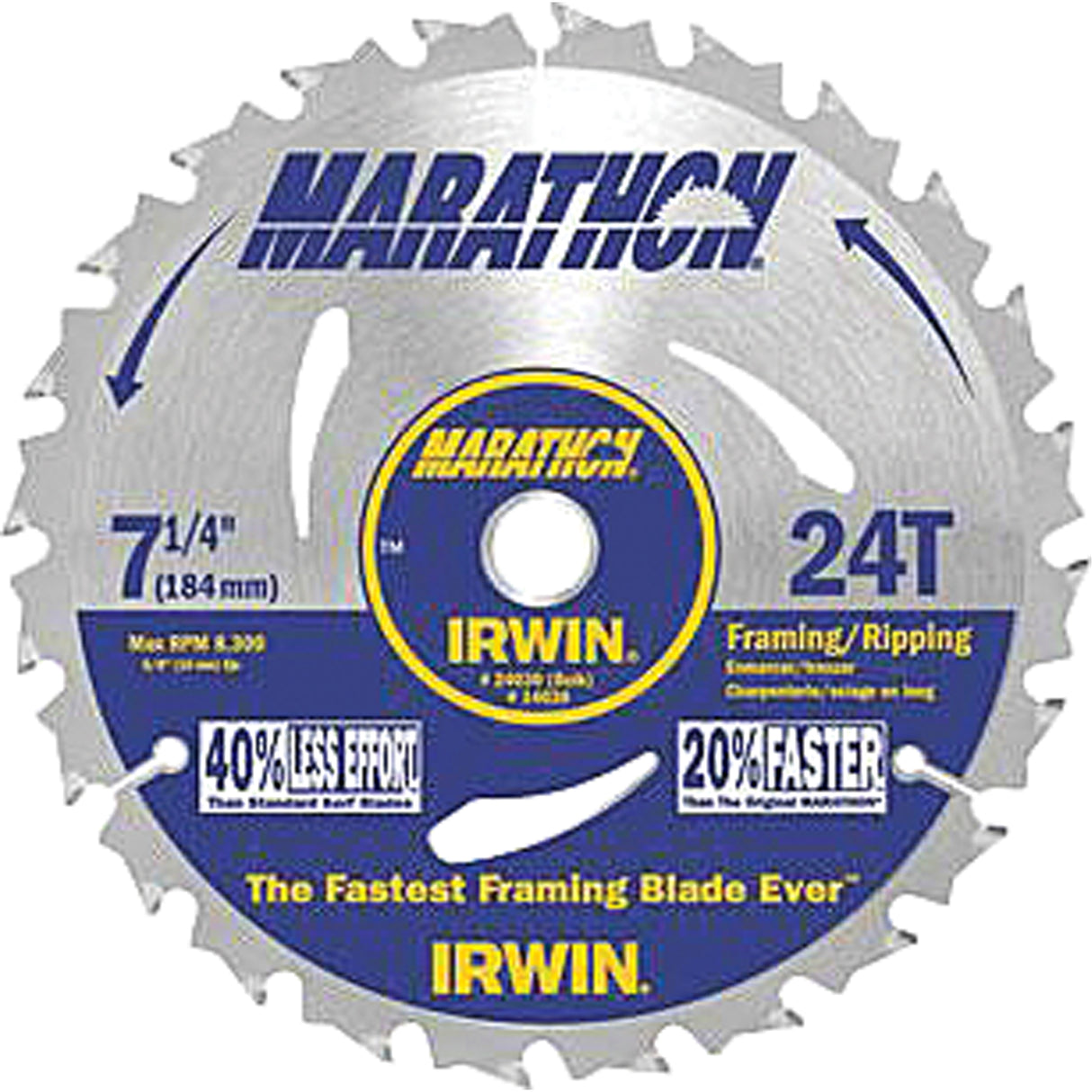 Contractor Saw Blades - Marathon® Saw Blades, 7-1/4", 24 Teeth