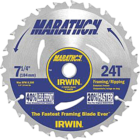 Contractor Saw Blades - Marathon® Saw Blades, 7-1/4", 24 Teeth
