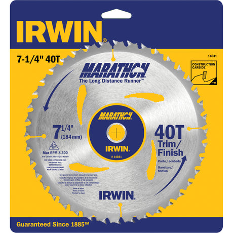 Contractor Saw Blades - Marathon® Saw Blades, 7-1/4", 40 Teeth, Wood Use
