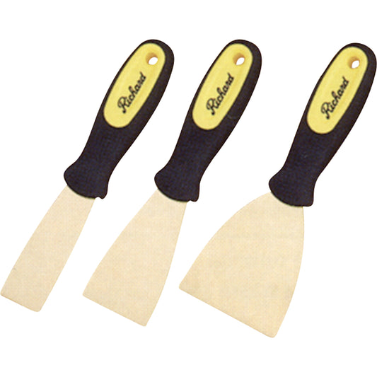Stiff Wall Scrapers, 2", Brass Blade