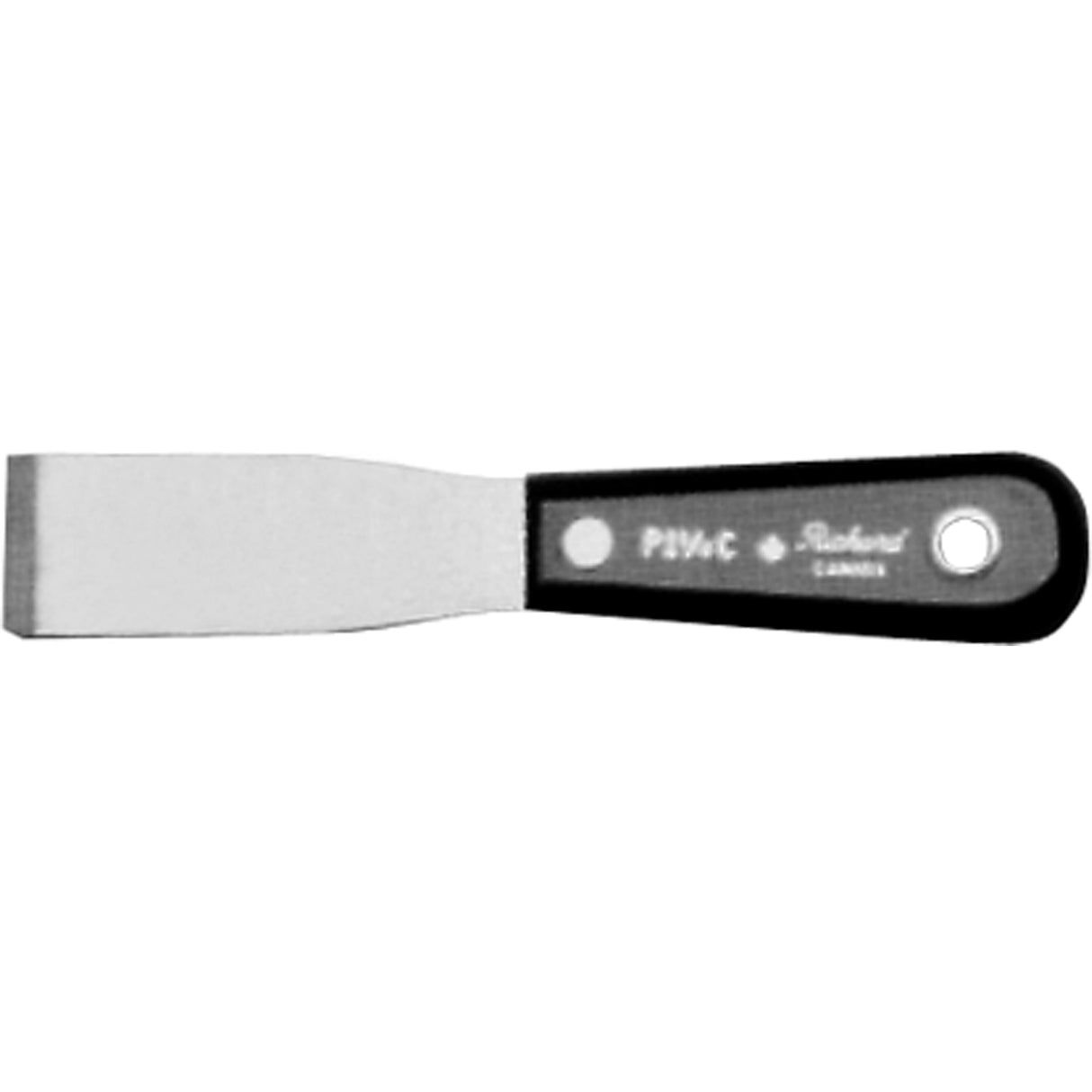 Putty Knife Chisel, Steel Blade, 1-1/4" Wide, Polypropylene Handle