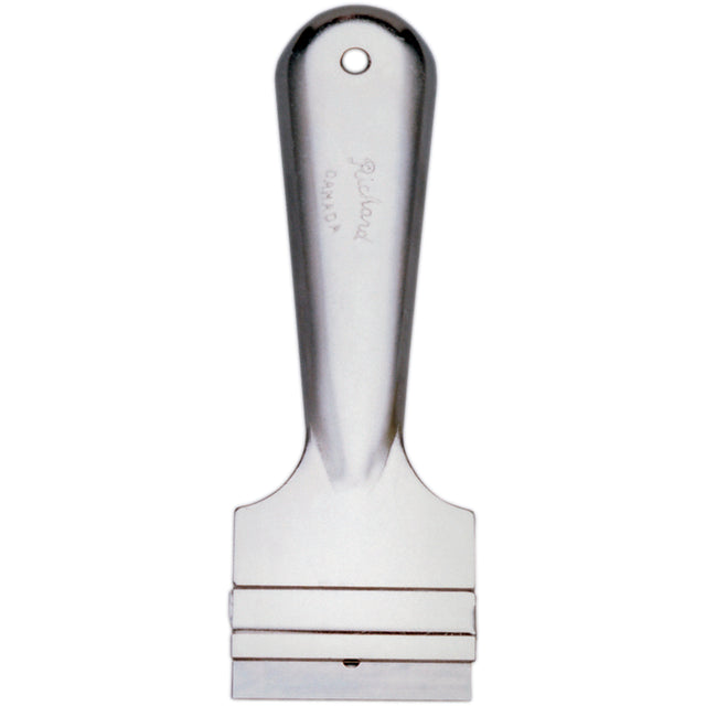 Razor Scrapers, High-Carbon Steel Blade, 1-1/2" Wide, Metal Handle