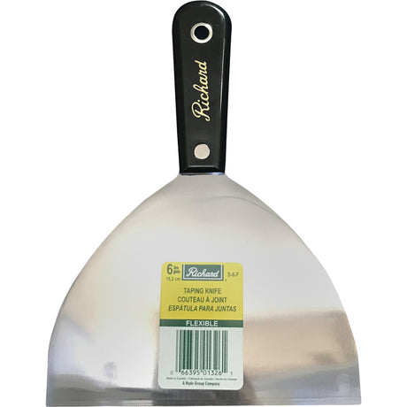 Pro Series Flexible Taping Knife, 6", High-Carbon Steel Blade