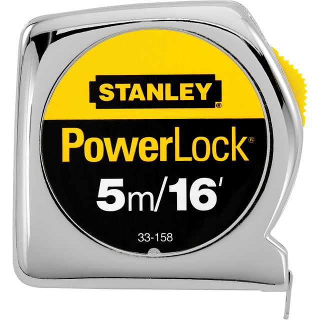 PowerLock® Measuring Tape, 1"/16ths of an Inch x 16', 16th Milimeters Graduations