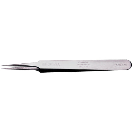 Tweezers - Pointed Tips, Straight Relieved - 4.53" (115 mm)