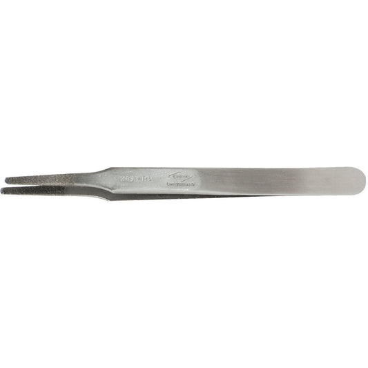 Tweezers - Flat Round Tips, Straight - 4.75" (120 mm)
