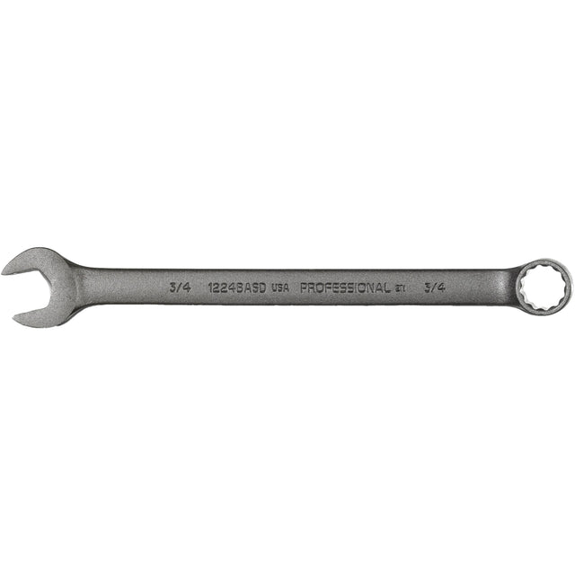 Combination Wrench, 12 Point, 3/4", Black Oxide Finish